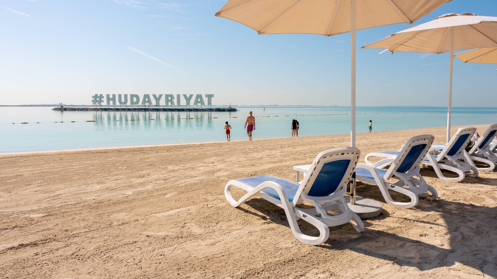 Luxury waterfront residential district at Marsana Hudayriyat Island Abu Dhabi.